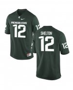 Men's R.J. Shelton Michigan State Spartans #12 Nike NCAA Green Authentic College Stitched Football Jersey FH50Z37HE